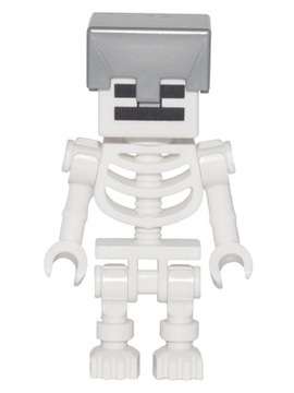 LEGO Figurka Minecraft szkielet hełm Skeleton kościotrup min032