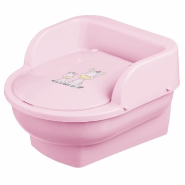 Nocnik Tron dla dziecka MALTEX BABY toaleta Zebra j.róż