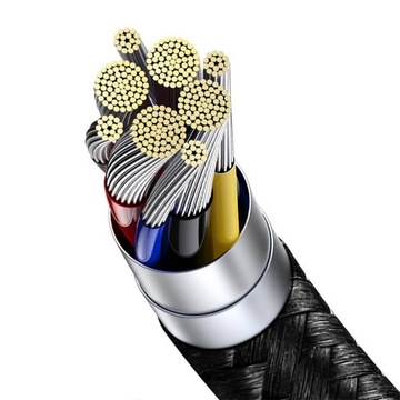 КАБЕЛЬ BASEUS STRONG USB TYPE C ДЛЯ БЫСТРОЙ ЗАРЯДКИ ТЕЛЕФОНА 100ВТ 1М