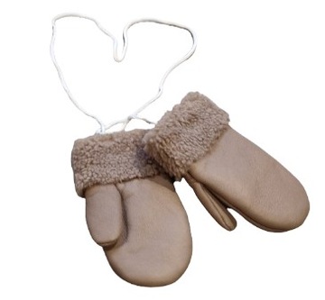 ДЕТСКИЕ КОЖАНЫЕ ПЕРЧАТКИ НА ОДИН ПАЛЬЦЕВ Кожа из овчины