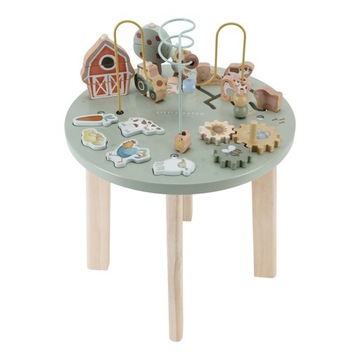 Little Dutch: drewniany stolik edukacyjny Little Farm