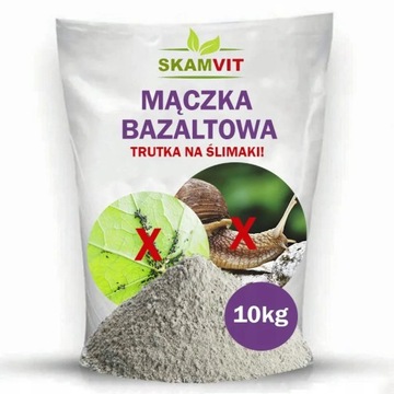 SKUTECZNY ŚRODEK NA ŚLIMAKI MSZYCE TRUTKA NATURALNA MĄCZKA BAZALTOWA 10kg