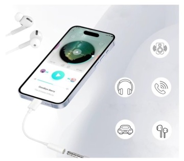Адаптер для наушников USB C MINI JACK AUX для Samsung и iPhone 15