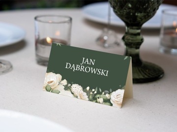 Winietki ślubne RÓŻNE WZORY - ZESTAW 12 sztuk