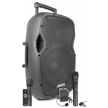 Vonyx AP1200PA 12-дюймовая колонка + микрофоны + поясной блок