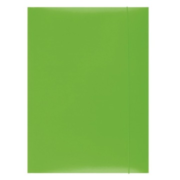 21191131 Папка картонна 300 г лакована з гумкою Office Products зелена