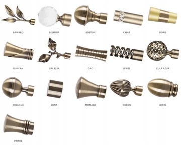 ОДИНАРНЫЙ МЕТАЛЛИЧЕСКИЙ КАРДИН 260 СМ 19 ММ С ЛЯГУШКАМИ РАЗНЫЕ ЦВЕТА КОНЦОВ