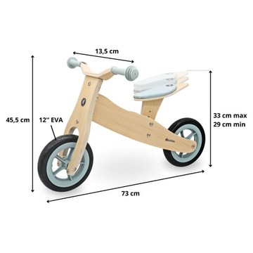 Езда-На велосипеде баланса трехколесного велосипеда деревянная очень легкая отличная возникновение