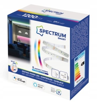 Zestaw Taśma LED RGBW WiFi 17W 1200lm TUYA - 5m