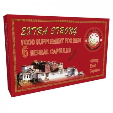 Tybetańska Receptura na Potencję Extra Strong 6szt