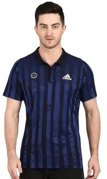 Koszulka męska Adidas FreeLift Polo Stripes FT5809