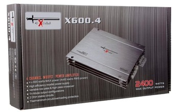 EXCALIBUR X600.4 MOC 4x60W RMS nowy WZMACNIACZ SAMOCHODOWY 4-kanałowy