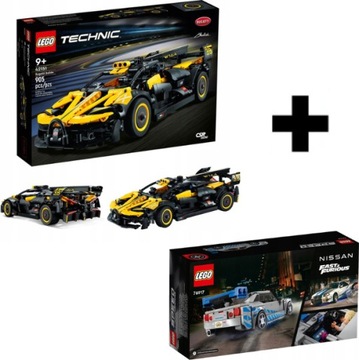 LEGO TECHNIC BUGATTI BOLIDE 42151 SAMOCHÓD + LEGO 76917 ZESTAW PREZENTOWY