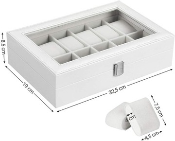 КОРОБКА-ЧЕХОЛ-ОРГАНИЗАТОР КОРОБКА ДЛЯ ЧАСОВ 12 шт. подарок