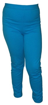 SUPER TRWAŁE LEGINSY, LEGGINSY, GETRY POLSKA 95% BAWEŁNA r110 niebieskie