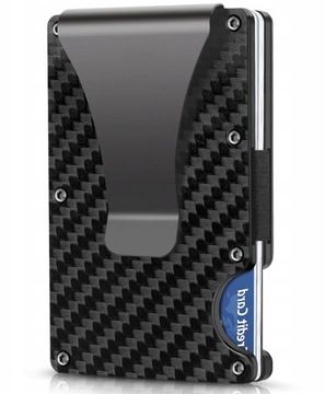 PORTFEL ALUMINIUM ETUI NA KARTY KREDYTOWE CARBON Card Holder RFID