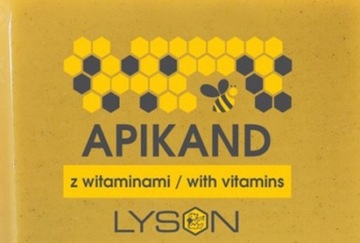 Apikand z pyłkiem - ciasto 1kg -pokarm dla pszczół