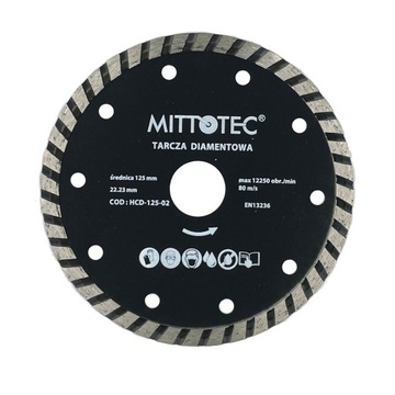 TARCZA DIAMENTOWA 125 MM DO CIĘCIA