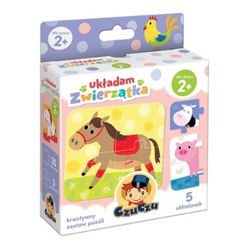 CzuCzu Układam Zwierzątka Pierwsze Puzzle 2+