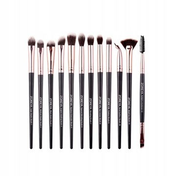 ZOREYA Black Makeup Brushes Set Eye Face Cosm