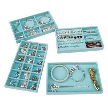 KUFEREK ORGANIZER BOX NA BIŻUTERIĘ KOLCZYKI 4szt
