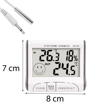 ПОГОДНАЯ СТАНЦИЯ ПОГОДА ТЕРМОМЕТР ГИГРОМЕТР ДАТЧИК ВЛАЖНОСТИ