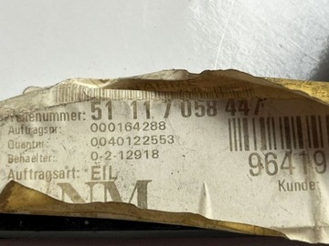 BMW 3 E90 E91 DRŽÁKY NÁRAZNÍKU PŘEDNÍ 51117058447