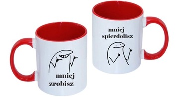 KUBEK MNIEJ ZROBISZ MNIEJ SPIE*DOLISZ ŚMIESZNY PREZENT DO PRACY