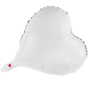 ФОЛЬГИРОВАННЫЙ ШАР БЕЛОЕ СЕРДЦЕ НА ДЕНЬ ВАЛЕНТИНА