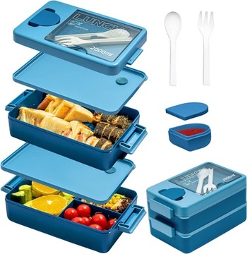 LUNCH BOX ŚNIADANIÓWKA DZIECKA NA PUDEŁKO 2000 ML