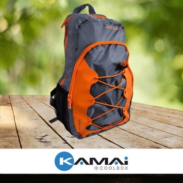 Водонепроницаемый РЮКЗАК Kamai Gio Style, ОБЪЕМ 16 Л, СЕРО-ОРАНЖЕВЫЙ
