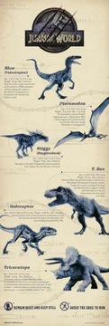 Jurassic World Jurajski Park Dinozaury - plakat