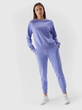 ЖЕНСКИЕ СПОРТИВНЫЕ БРЮКИ 4F, СПОРТИВНЫЕ ДЖОГГЕРЫ, ХЛОПОК AW23F474