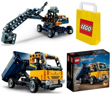 LEGO TECHNIC 7+ 2w1 AUTO WYWROTKA LUB KOPARKA 42147