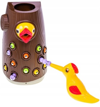 МАГНИТНАЯ ИГРА КОРМИТЬ ПТИЦУ МОНТЕССОРИ ВУДПЕПЕЛЕ 12 ЧЕРВЕЙ В ПОДАРОК