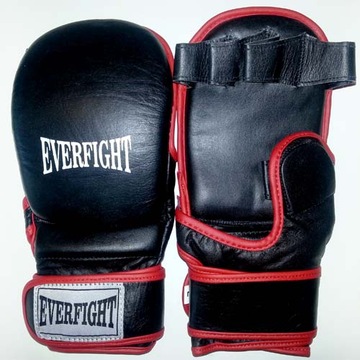 RĘKAWICE treningowe do MMA bezpalcowe Black/Red rozm. L