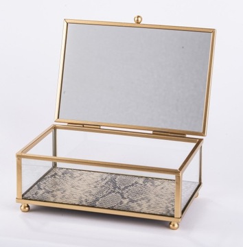 СТЕКЛЯННАЯ КОРОБКА ДЛЯ ЮВЕЛИРНЫХ УКРАШЕНИЙ В ПОДАРОК