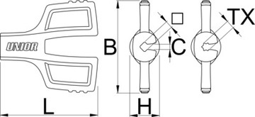 Ключ спицевый Unior 3,45 - 1630/5