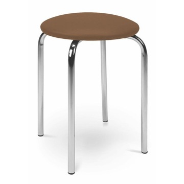 CHICO taboret st.chrom siedz.V49 tradycyjny, metalowy, tapicerowany