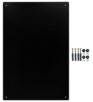 TABLICA MAGNETYCZNA NA MAGNESY Z PODRÓŻY NOTATKI ŚCIENNA 80x50 CM CZARNA