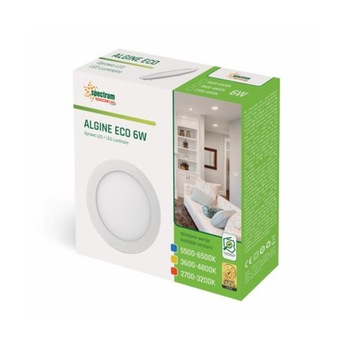 OPRAWA P/T ALGINE ECO LED ROUND 230V 6W WW biała