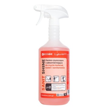 ECO SHINE SANIT PŁYN DO MYCIA KABIN PRYSZNICOWYCH I SANITARIATÓW PH2 1L