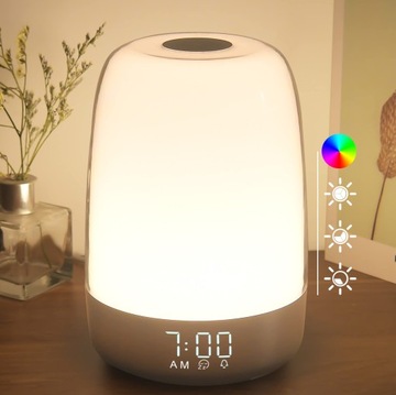 Wake Up Night Light with Alarm Clock