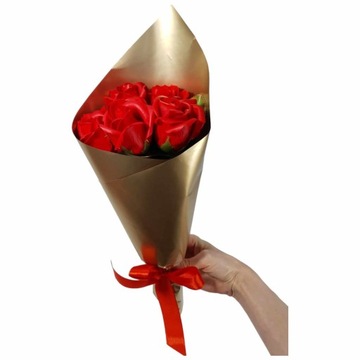 Букет мыльных роз, ароматные мыльные цветы, 40 см, ПОДАРОК ​​НА ЖЕНСКИЙ ДЕНЬ