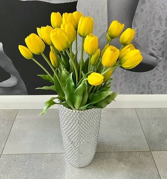 Букет из силиконовых тюльпанов типа ЖИВОЙ