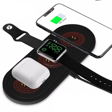 Stacja 4w1 15W do Apple iPhone Watch Airpods + USB