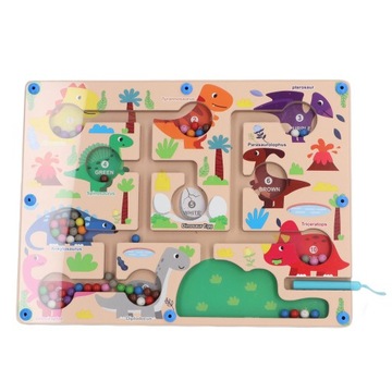 Magnetyczny kolor i liczba Zabawka labirynt Wzór d