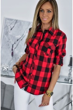 ВЕСЕННЯЯ СЛУЧАЙНАЯ РУБАШКА В КЛЕТКУ NESSI! WZ.4 XXL