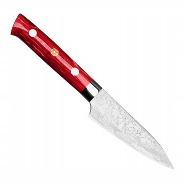 Takeshi Saji Red Turquoise R2 Japoński Ostry Nóż Do Obierania Owoców 9cm