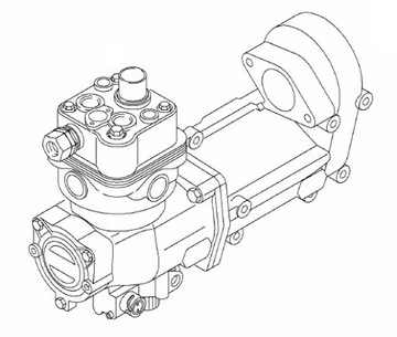 Комплект сцепления компрессора MAN TGX TGS оригинал KNORR 51.54100-6065 / 6066